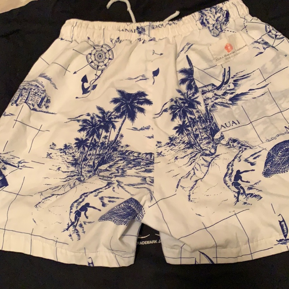 Aloha Hawaiian fashions swim trunks shorts gay vintage